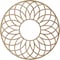 Ekena Millwork Cannes Wood Fretwork Pierced Ceiling Medallion, Red Oak, 36"OD x 12 1/4"ID x 3/8"T CMWP36X36X0375CNRO - alternate 3